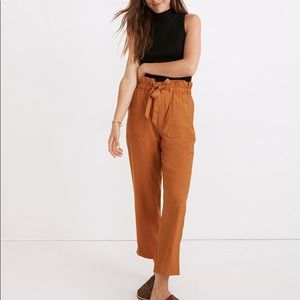 NWT Madewell Dunaway Paperbag Pants